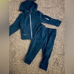 Athletic navy blue toddler sweatsuit